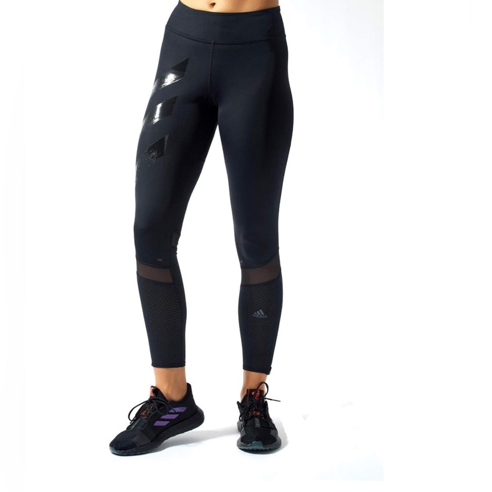 Adidas Adizero How We Do‎ Primeblue Leggings Black Small FP8481 Mesh Rare